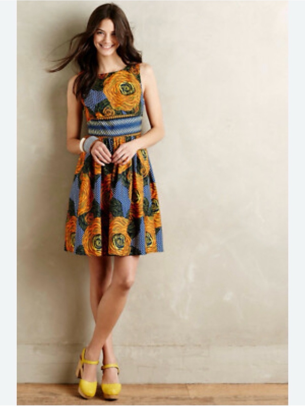 Anthropologie Mille Collines 100% Cotton Moonrise Mini Dress Africa Women’s US 6